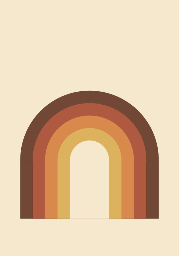 Full front cover of 70s Sunset planner