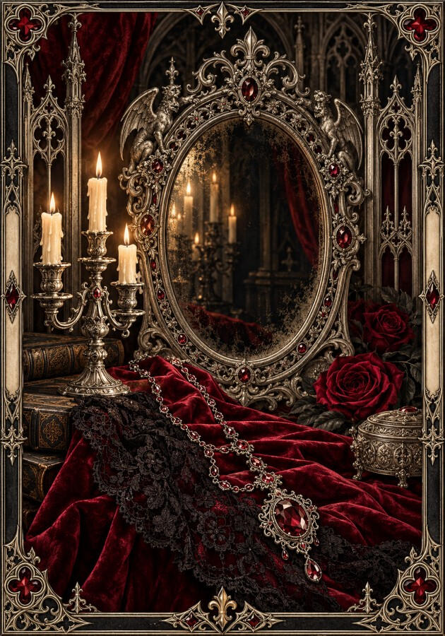 Full front cover of Vampire's Heirloom planner